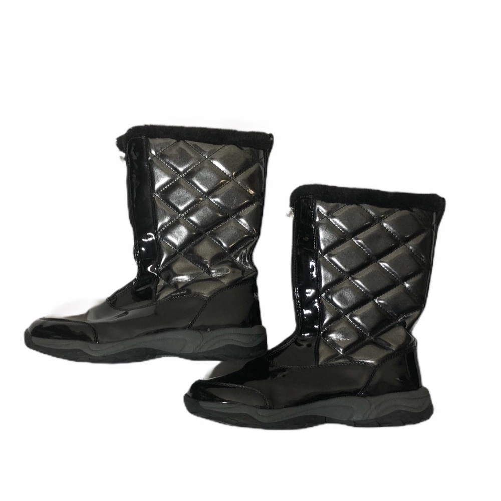 Khombu Quilted Snow Boots Sz 6 Black Women’s Shoes Faux Fur